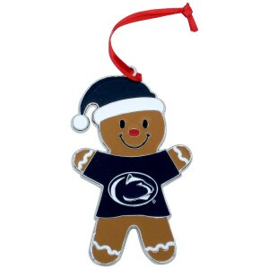 metal ornament gingerbread man with Penn State Athletic Logo